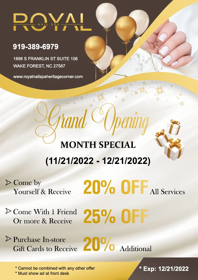 Royal Nail Spa promotion